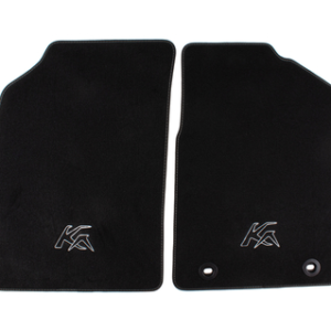 Talne preproge iz velurja spredaj, črne